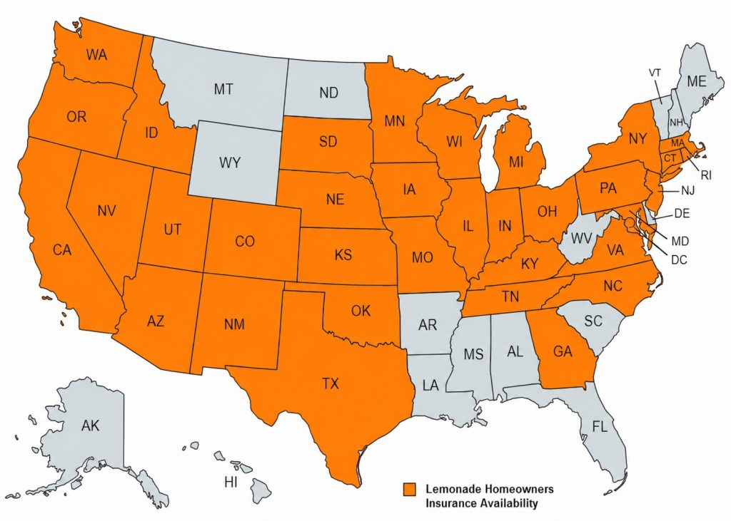 Lemonade Homeowners Insurance Availability