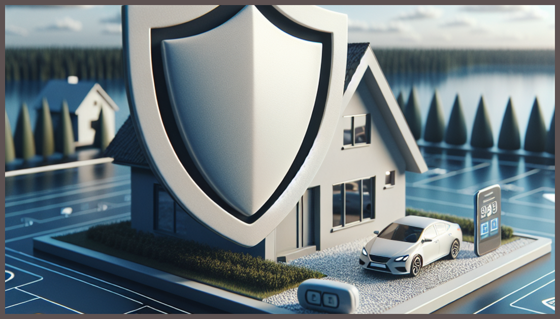 Home insurance quote comparison with coverage shield icon