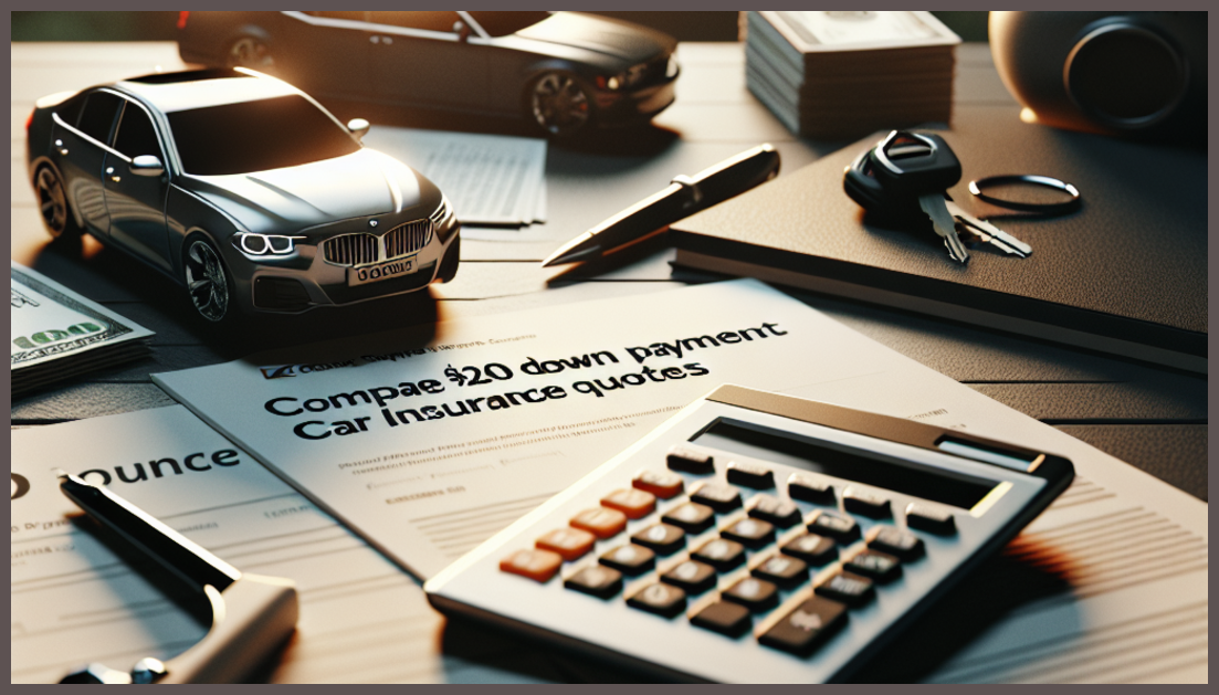 Chart comparing car insurance quotes and upfront payment amounts
