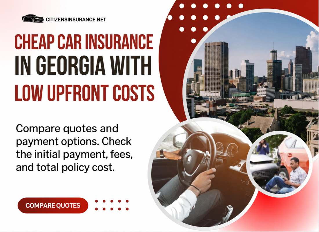 Georgia car insurance: compare low upfront costs